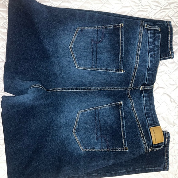 American Eagle Outfitters Dark Blue Skinny Jeans - Picture 2 of 4